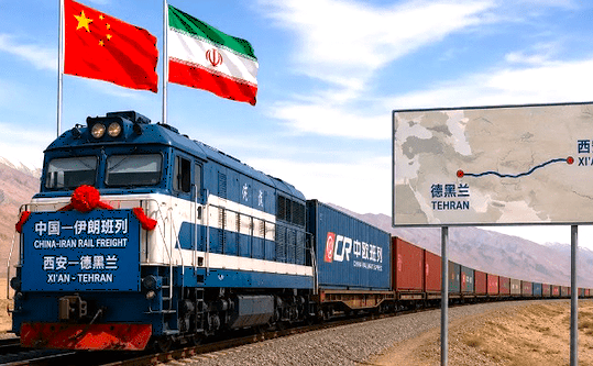 خشم آمریکا از رشد ۳ برابری قطارهای چین به ایران 